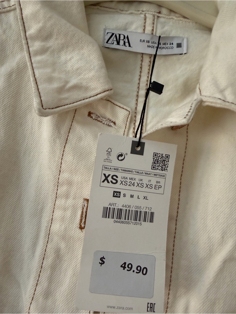 Zara Denim Jacket Pants set! Size XS! BNWT! - Picture 2 of 5